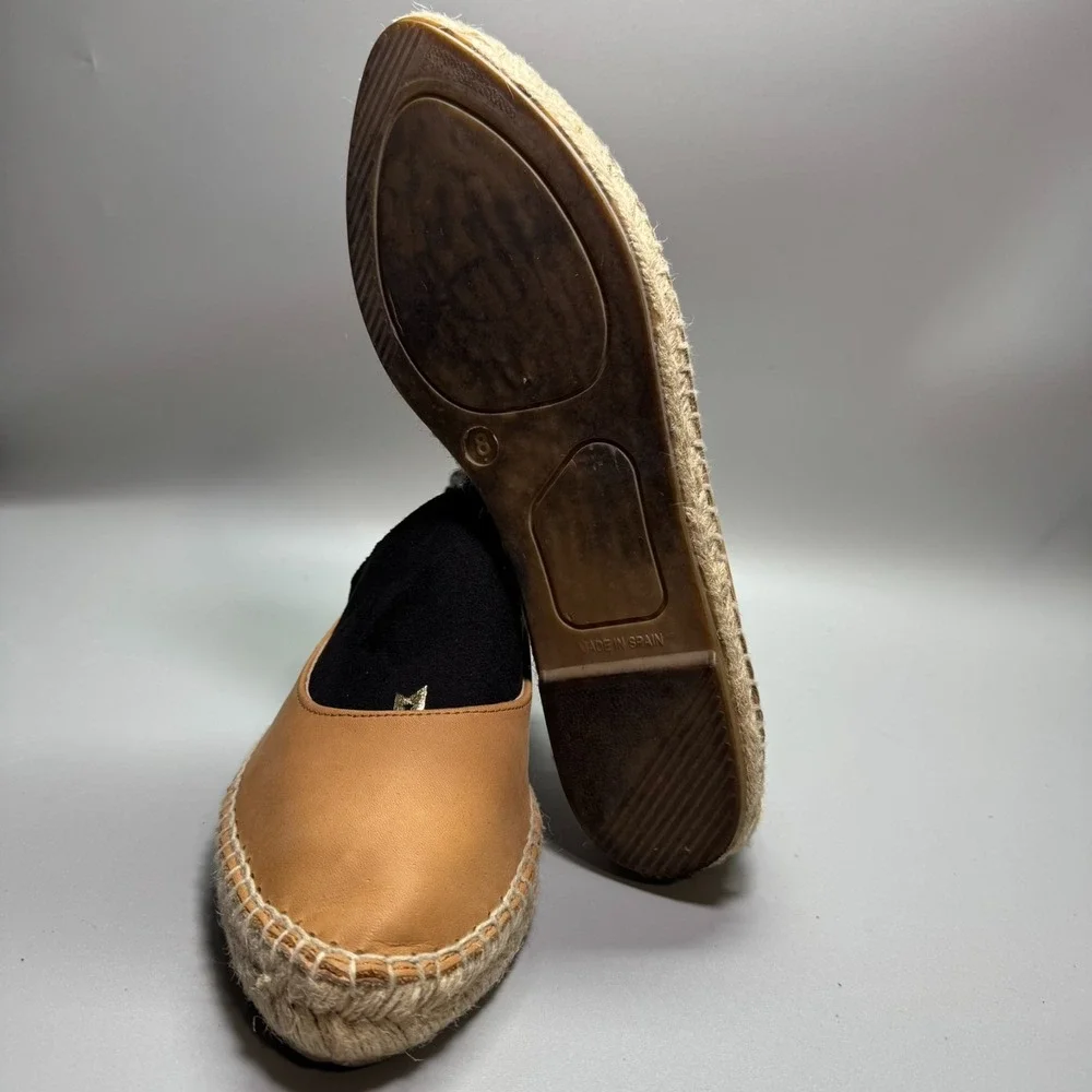 MATT‎ BERNSON Made in SPAIN Leather ESPADRILLES Retail $170 Sz 8